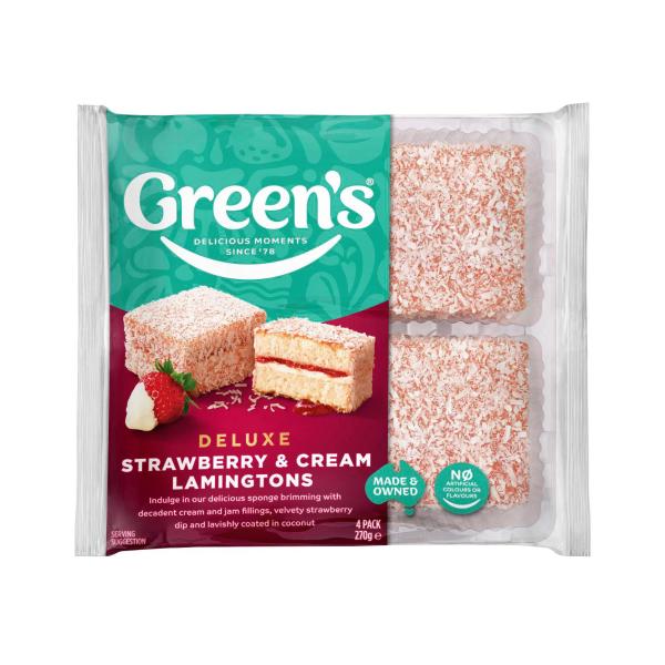 Deluxe Strawberries & Cream Lamingtons