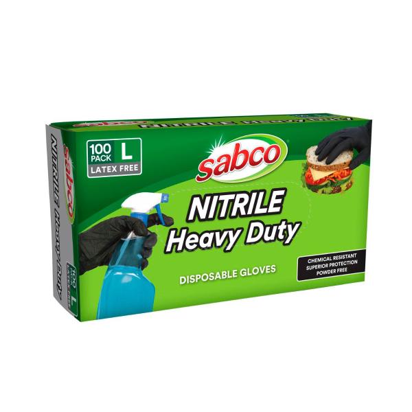 Nitrile Heavy Duty Disposable Gloves Large
