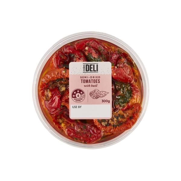 Semi Dried Tomatoes With Basil