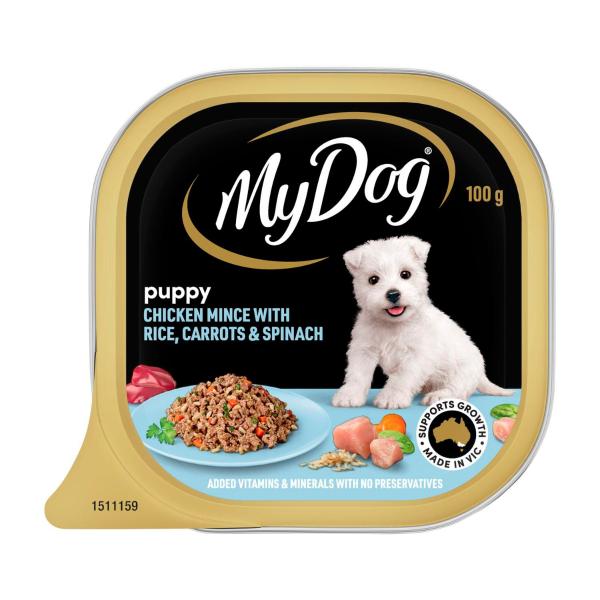 Chicken Mince With Rice Carrots & Spinach Puppy Wet Dog Food