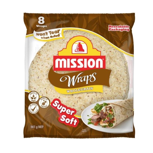 Wholegrain Wraps 8 Pack