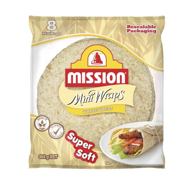 Whole Wheat Mini Wraps 8 Pack