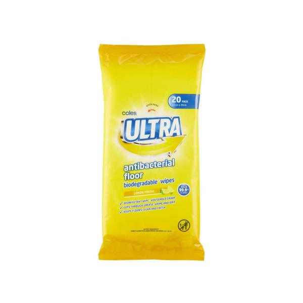 Biodegradable Floor Wipes Lemon Fresh