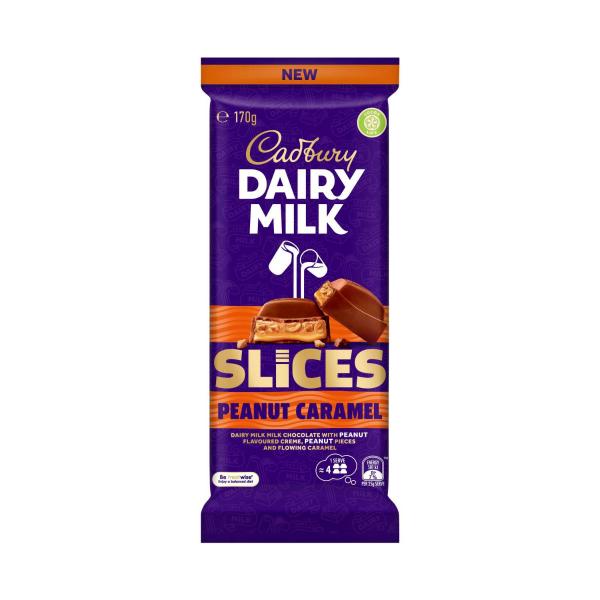 Dairy Milk Slices Peanut Caramel Slice Chocolate Block