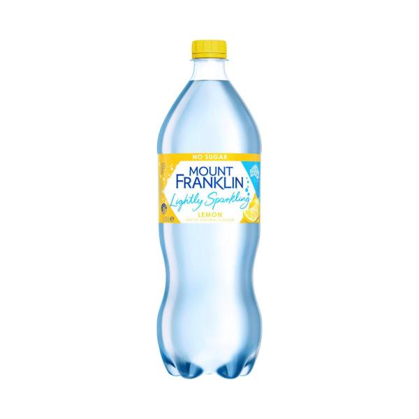 Lightly Sparkling Water Lemon Bottle