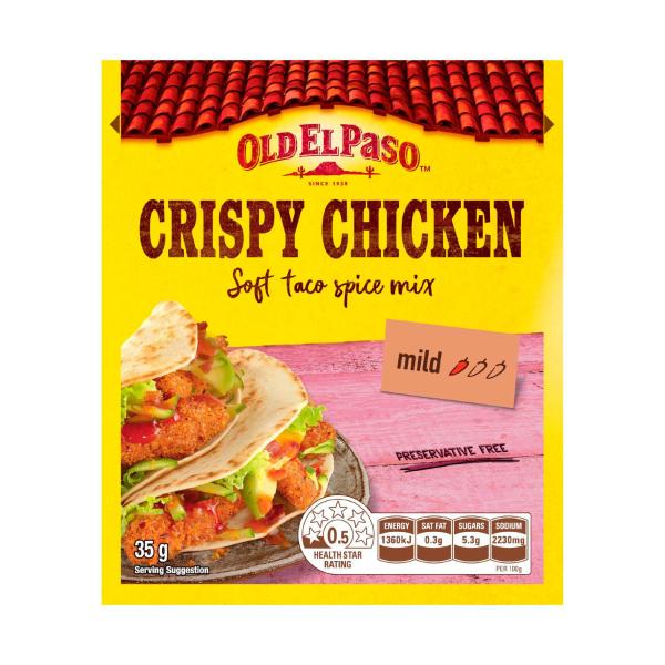 Soft Tacos Crispy Chicken Spice Mix Mexican Style