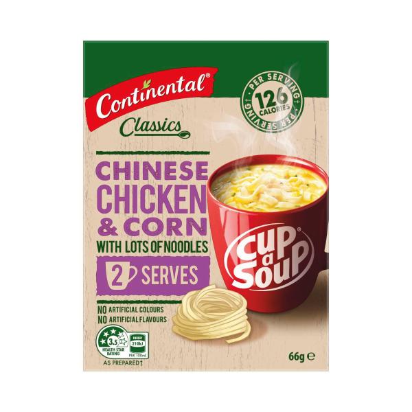 Cup A Soup Chinese Chicken & Corn With Lots Of Noodles Serves 2