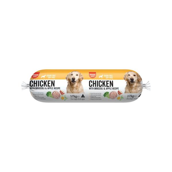 Grainfree Soy Free Chicken With Broccoli & Apple Dog Roll Dog Food