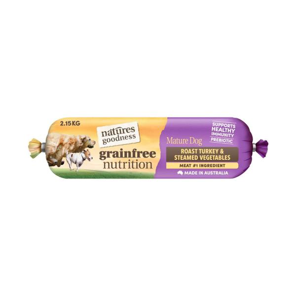 Gf Adult Lite And Mature Dog Roll Roast Turkey & Steamed Vegetables