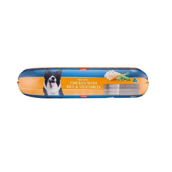Adult Chilled Fresh Dog Food Roll Chicken & Rice