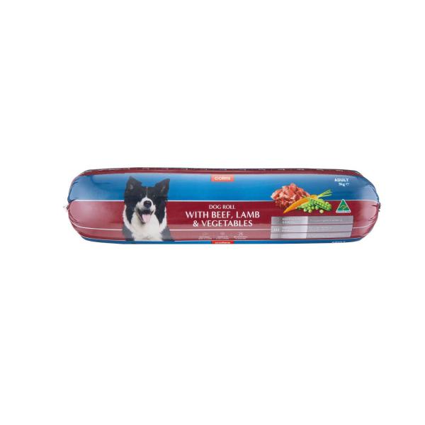 Adult Chilled Fresh Dog Food Roll Lamb & Beef
