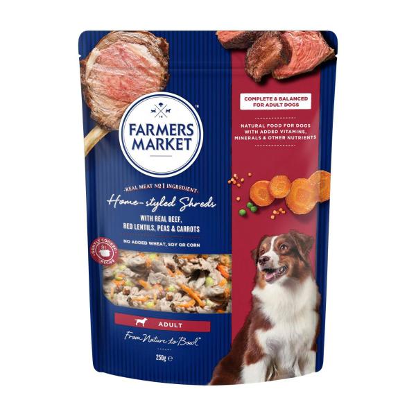 Adult Dog Food Homestyle Shreds With Beef Red Lentils Peas & Carrots