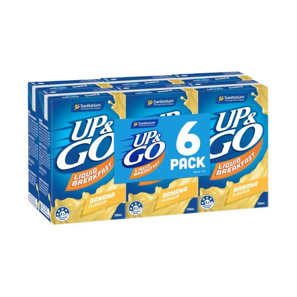 Up&go Cereal Banana 6x250ml