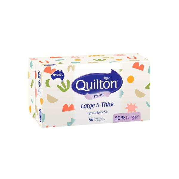 Large And Thick Hypo Allergenic Facial Tissues 96 Pack