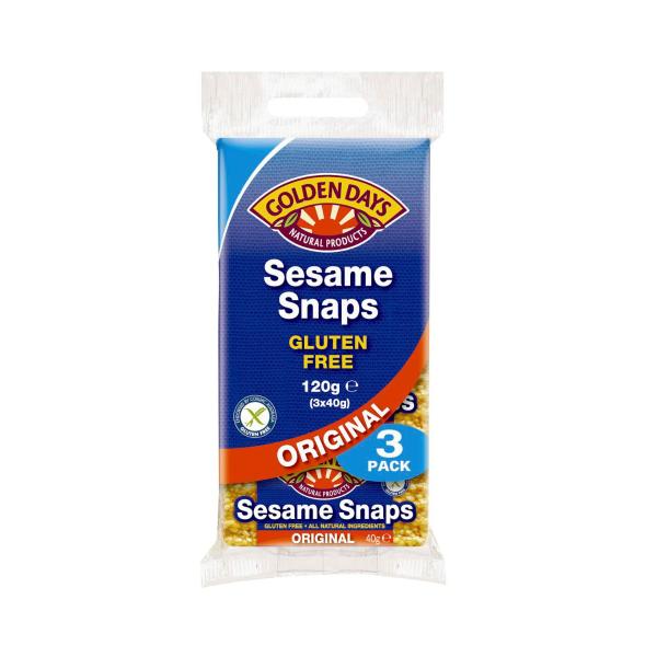 Gluten Free Original Sesame Snaps 3 Pack