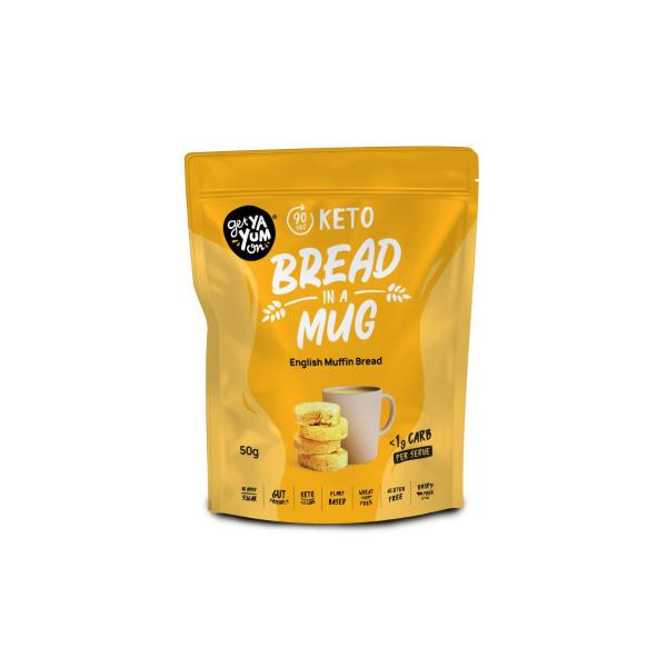 90 Sec Keto Bread In A Mug - English Muffin