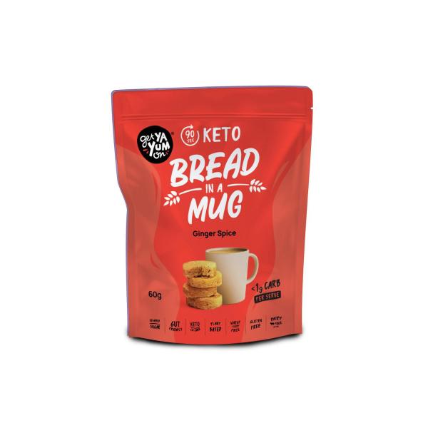 90 Sec Keto Bread In A Mug - Ginger Spice
