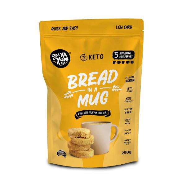 90 Sec Keto Bread In A Mug Mix - 5xmug Serves - English Muffin