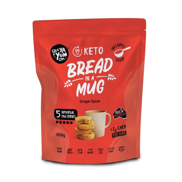 90 Sec Keto Bread In A Mug Mix - 5xmug Serves - Ginger Spic