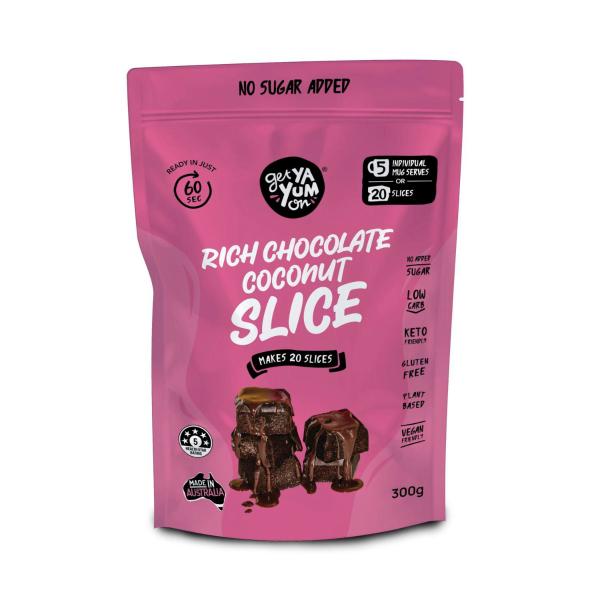 60 Sec Keto Rich Chocolate Coconut Slice (no Bake) - 5 Mug Serves