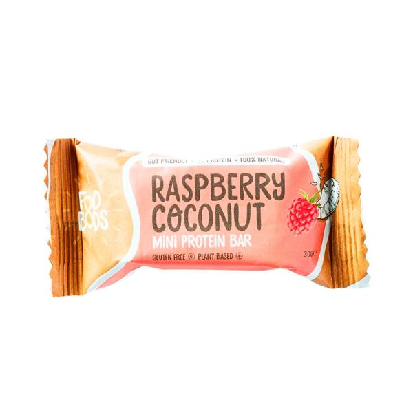 Gut-friendly Protein Bars Raspberry Coconut