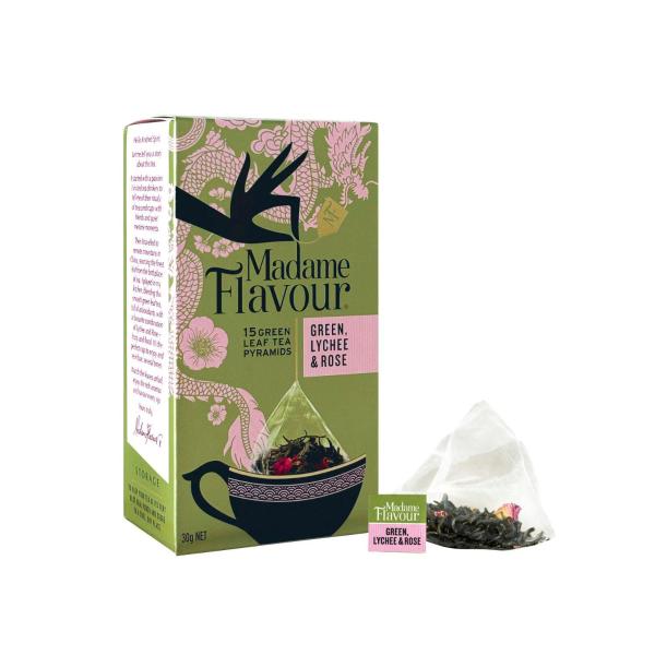 Flavour Green Lychee Rose Pyramids