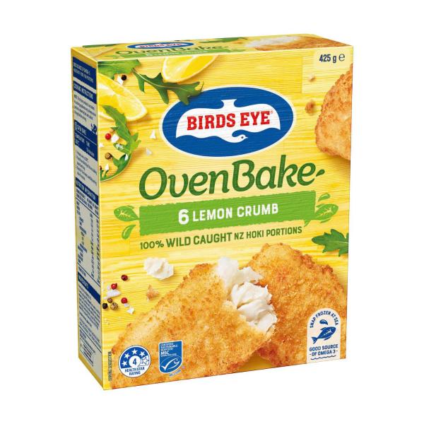 Frozen Fish Fillets With Lemon Crumb Oven Bake 6 Pack