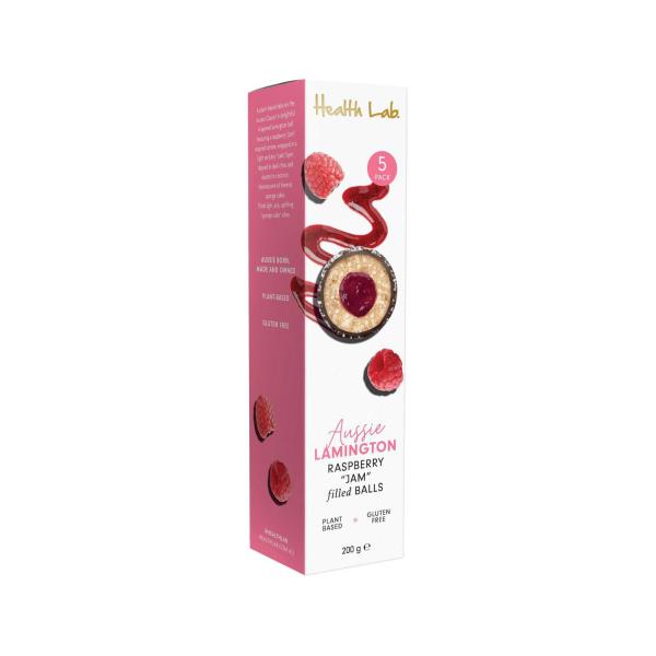 Aussie Lamington Raspberry Jam Filled Balls 5x40g