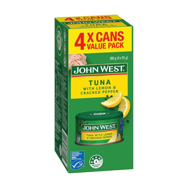Tempters Tuna Multipack Lemon Cracked Pepper 4x95g