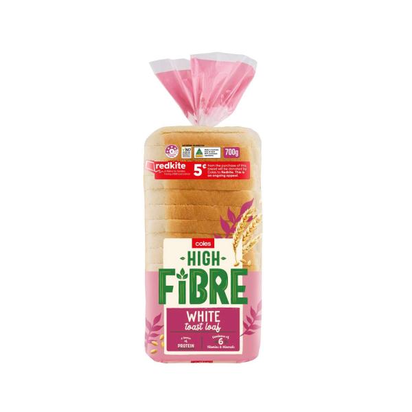 High Fibre White Toast Bread