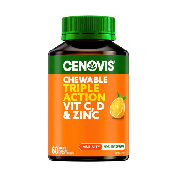 Chewable Triple Action Vit C D And Zinc