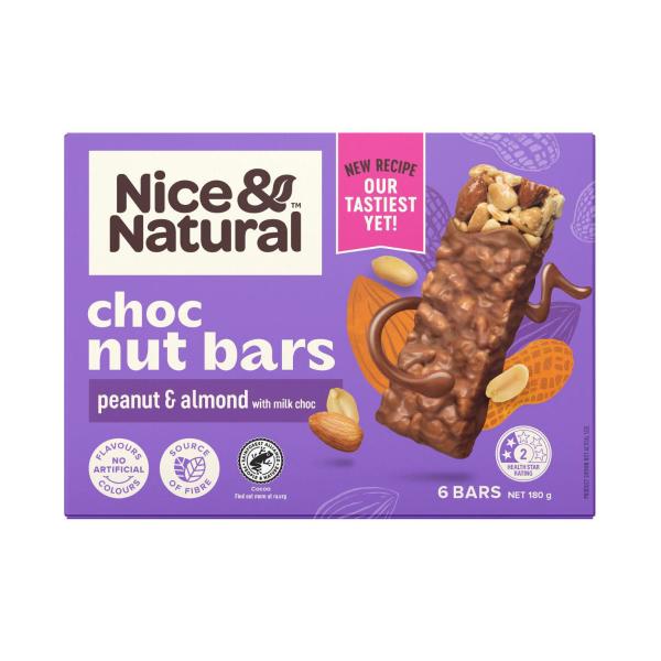 Nut Bars Chocolate Peanut & Almond