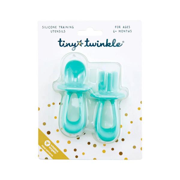 Silicone Training Utensils Mint
