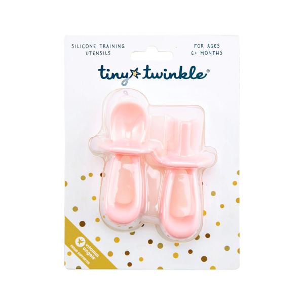 Silicone Training Utensils Rose