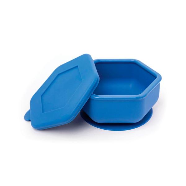 Silicone Suction Bowl Blue