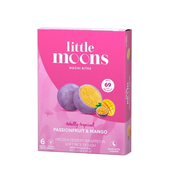 Vegan Tropical Passionfruit & Mango Frozen Dessert Mochi