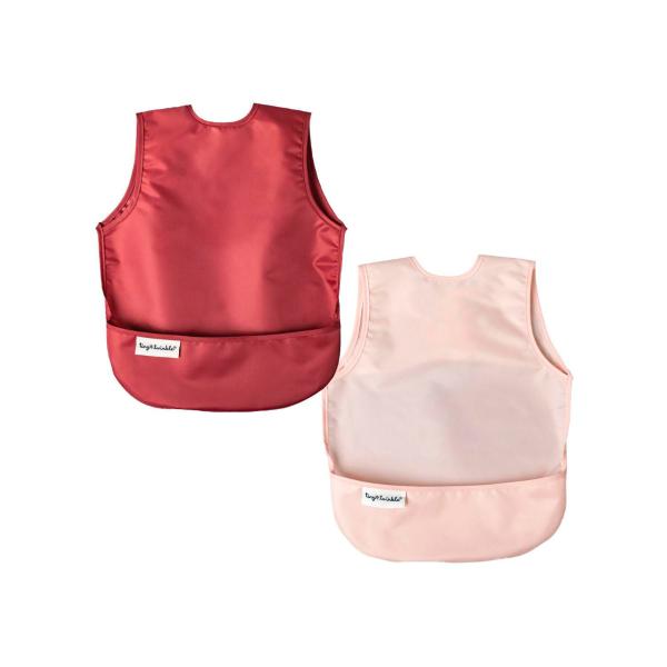 Apron Bib Infant Rose Burgundy