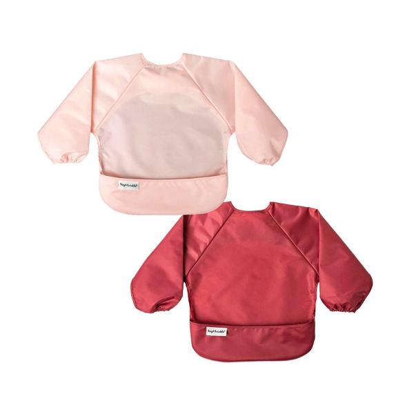 Long Sleeve Bib Toddler Rose Burgundy