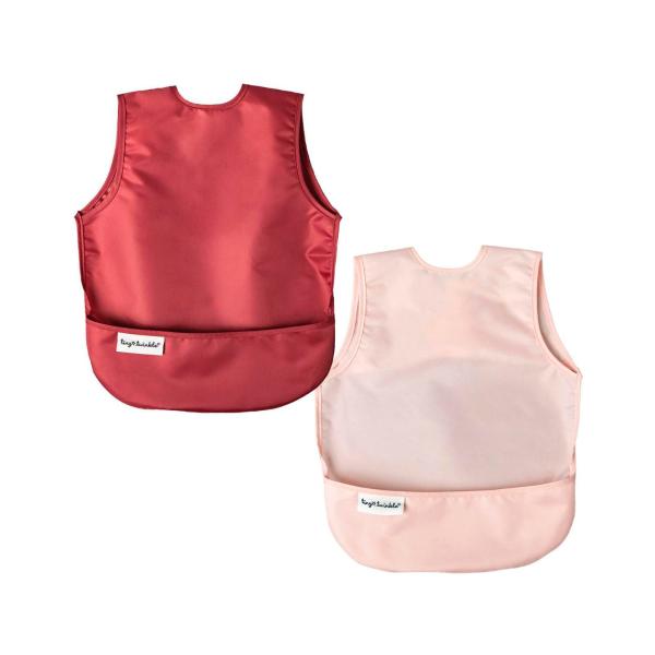 Apron Bib Toddler Rose & Burgundy