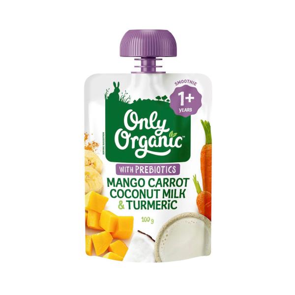 Mango Carrot Coconut Milk & Tumeric 1y + Pouch