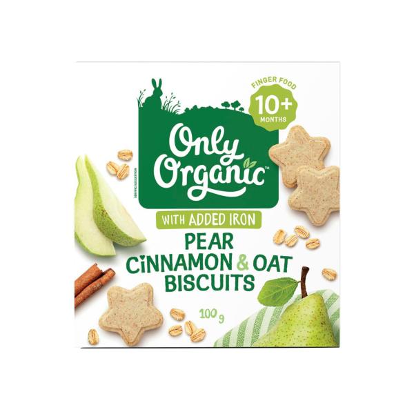 Pear & Cinnamon Oat Biscuits 10 Months+
