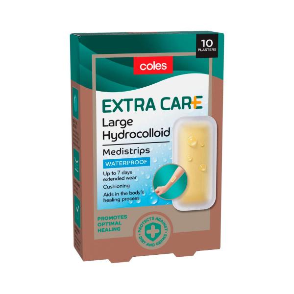 Extra Care Hydrocolloid Medistrips Large