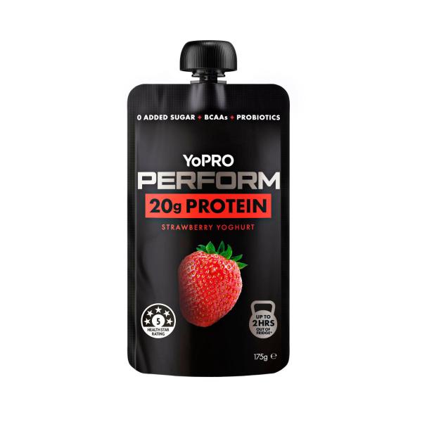Perform High Protein Yoghurt Pouch No Added Sugar Strawberry