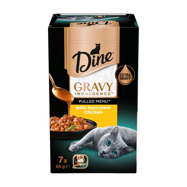 Pulled Cat Food Chicken In Gravy 7x85g