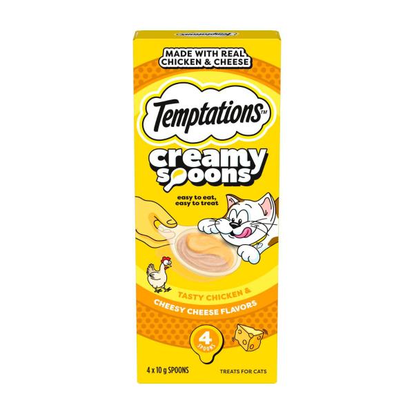 Cat Treats Creamy Spoon Chicken & Cheese 4x10g
