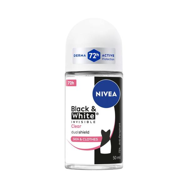 Deo Roll On Female Invisible Black And White Clear