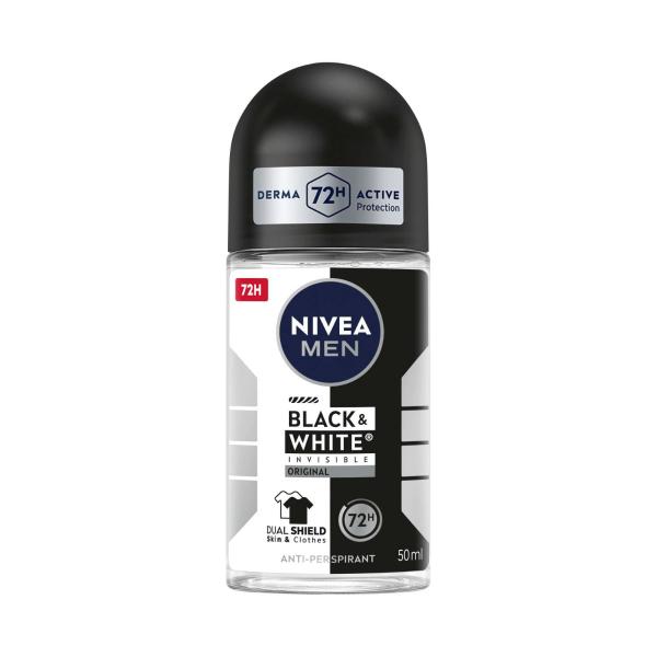 Deo Roll On Men Invisible Black And White