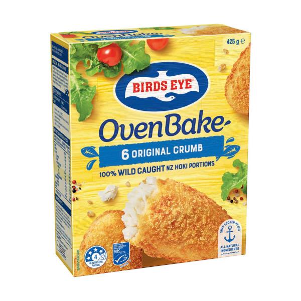 Frozen Fish Fillets With Original  Crumb Oven Bake 6 Pack