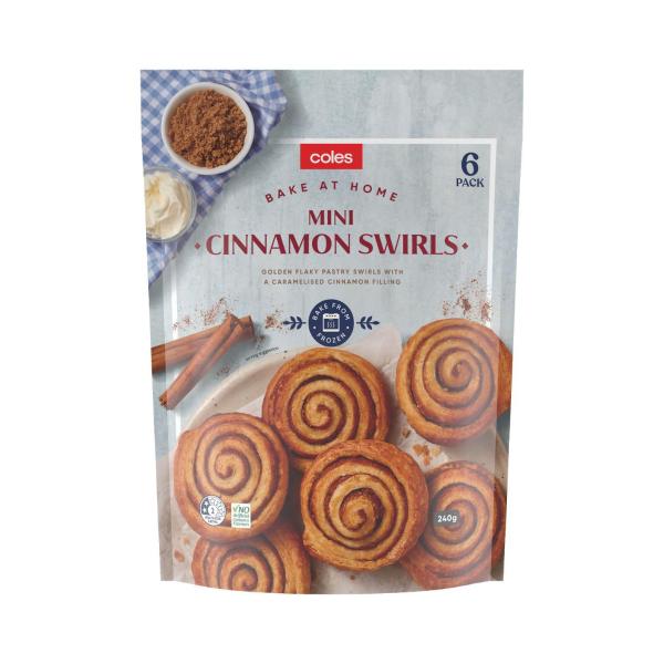Frozen Bake At Home Mini Cinnamon Swirls 6 Pack