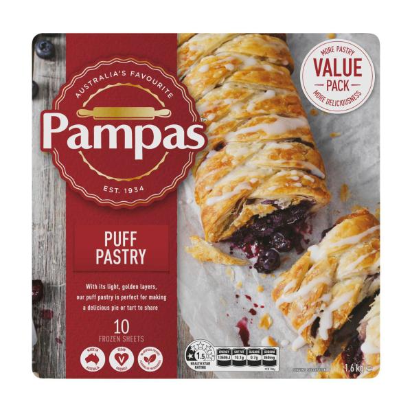 Frozen Puff Pastry Sheets 10 Pack